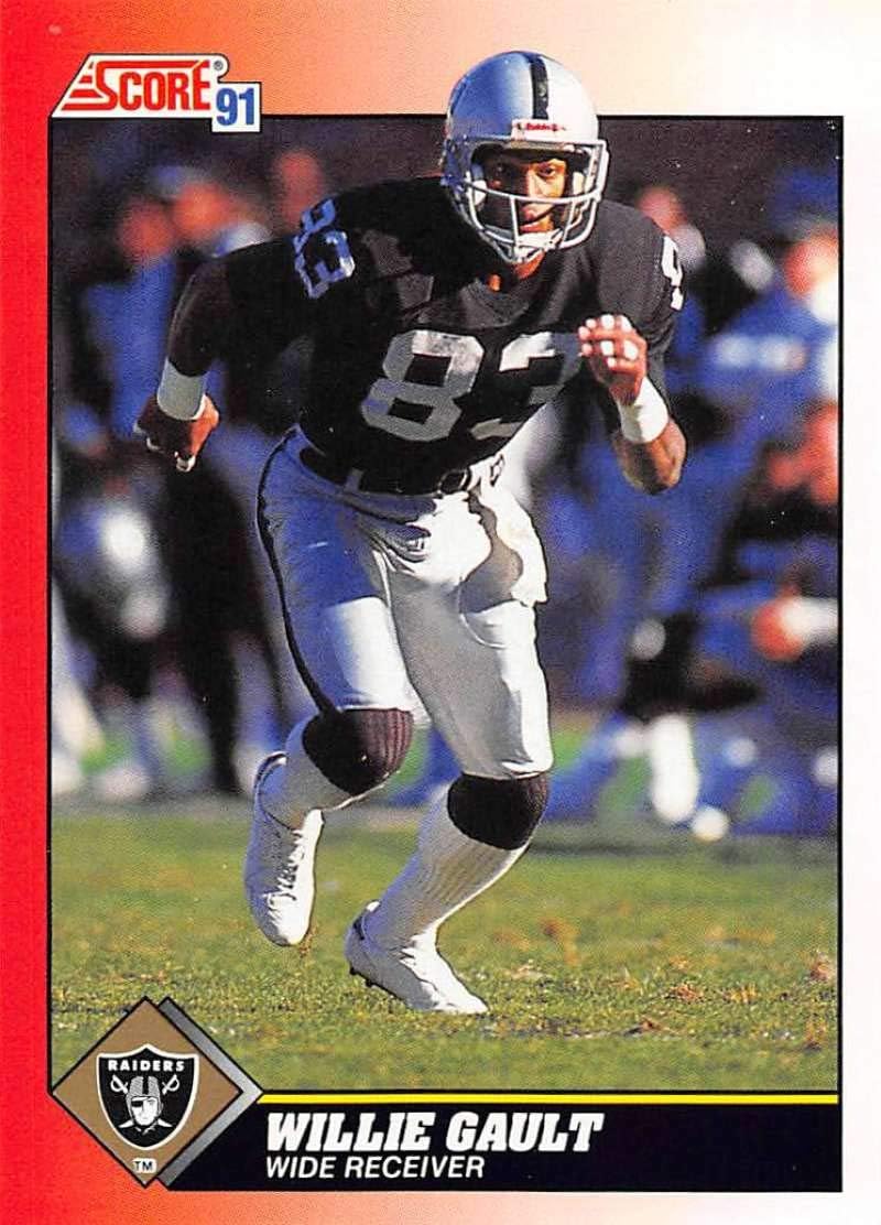 raiders football score on Amazon Com Football Nfl 1991 Score 147 Willie Gault 147 Nm La Raiders Collectibles Fine Art