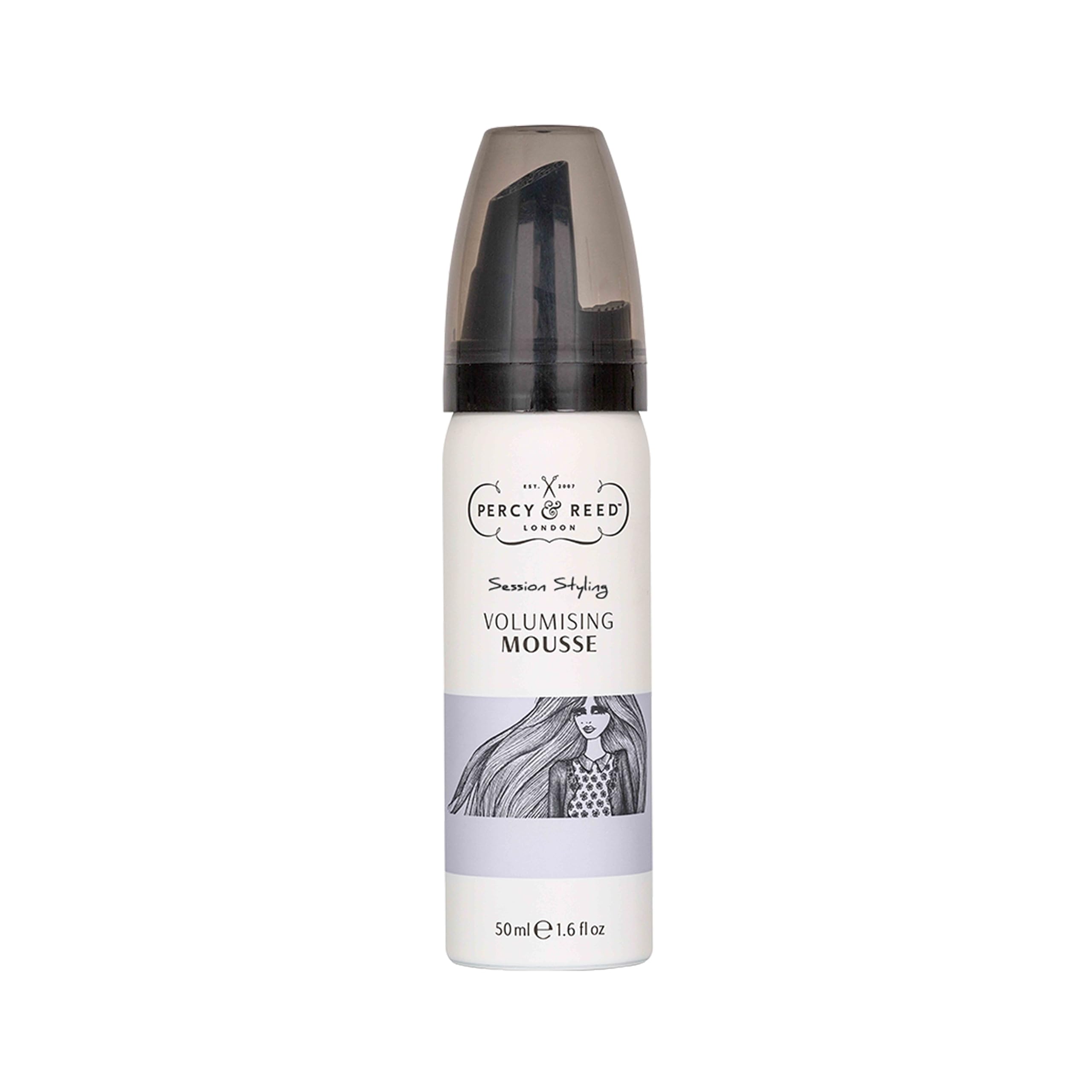 Percy & Reed Session Styling Volumising Mousse – Lightweight Formula for Long-Lasting Volume. Adds Bounce & Texture to Hair, Humidity Resistant. Provides UV Protection. For All Hair Types - 50ml