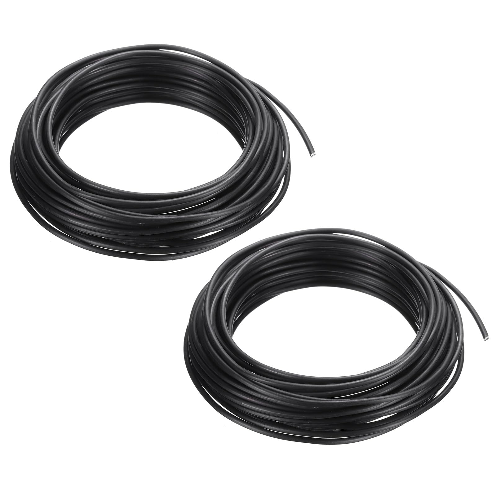 PATIKIL 2.5mm Bonsai Training Wire, 2 Roll Floral Wire Stems Anodized Aluminum Tree Wire 32.8 Feet Total for Gardening Branch Fixing, Black