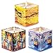 Scented Candles 3 Pack Gift Set, Lavender,Peach and Grapefruit, 3 x 4 Ounce Eco-Friendly Natural Soy Wax Candle - Portable Travel Tins Candle for Hotel - Gift for Her