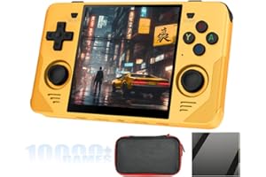 EWDGOES RGB30 Handheld Game Console 4 inch RK3566 5GWF BT with Portable Case 64GB Yellow