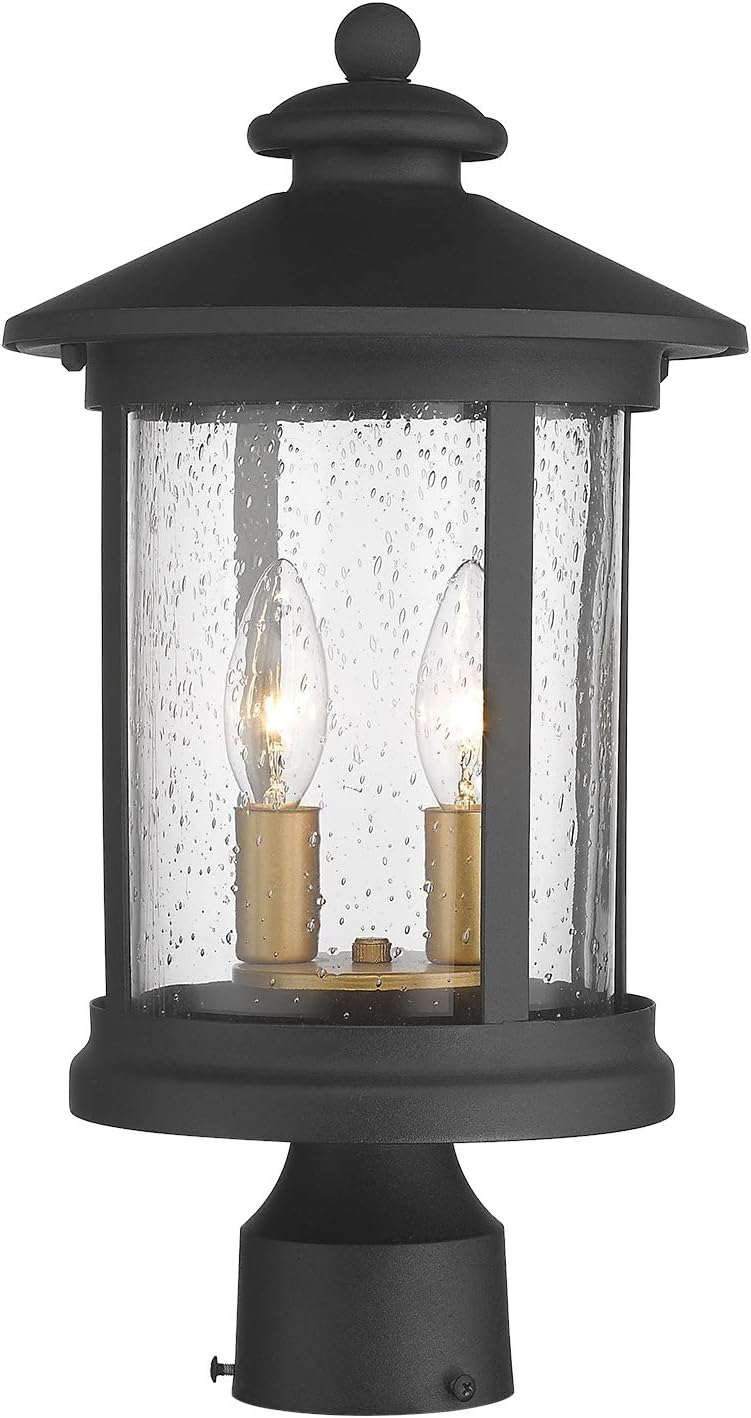 Zeyu 2Light Outdoor Post Light Fixture, Exterior Post