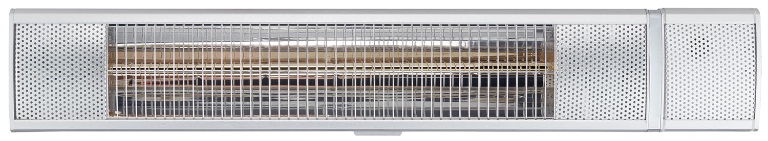 Enders Madeira patio heater, wall heater, 10.5 x 63 x 8 cm, silver/aluminium