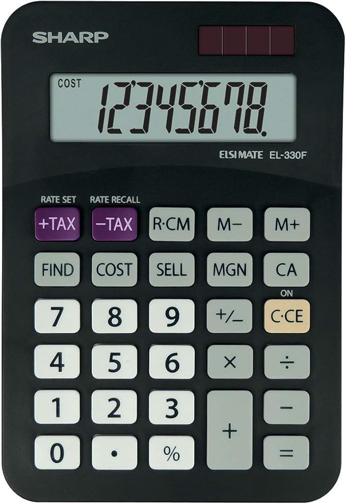 Sharp SHEL330FBBK Desktop Calculator Amazon.co.uk Office Products