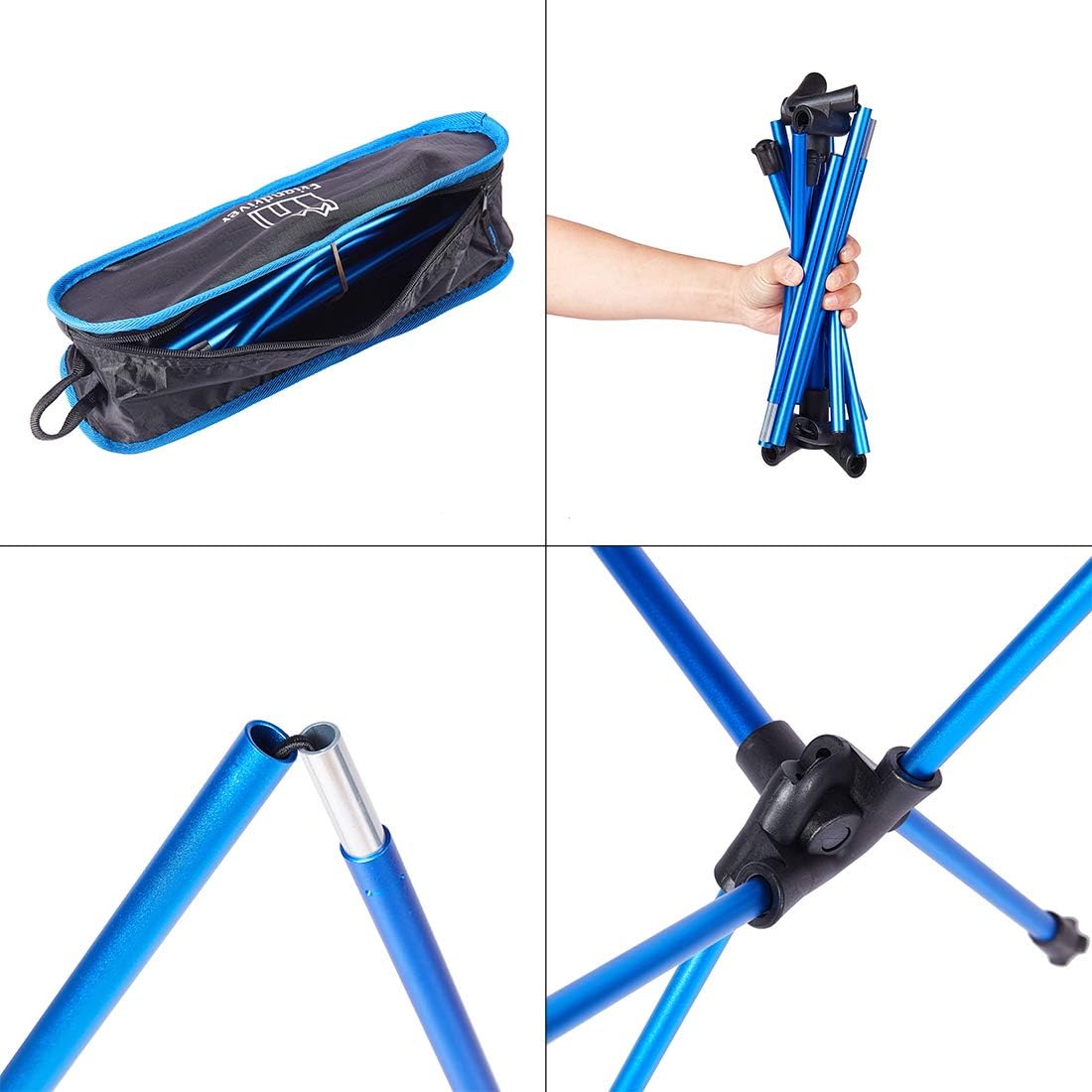 Friendriver Portable Folding Camping Chair, Compact and Lightweight Outdoor Chair, Suitable for Outdoor Activities, Hiking, Camping, Picnic, Folding Chair with Portable Storage Bag: Kitchen & Dining