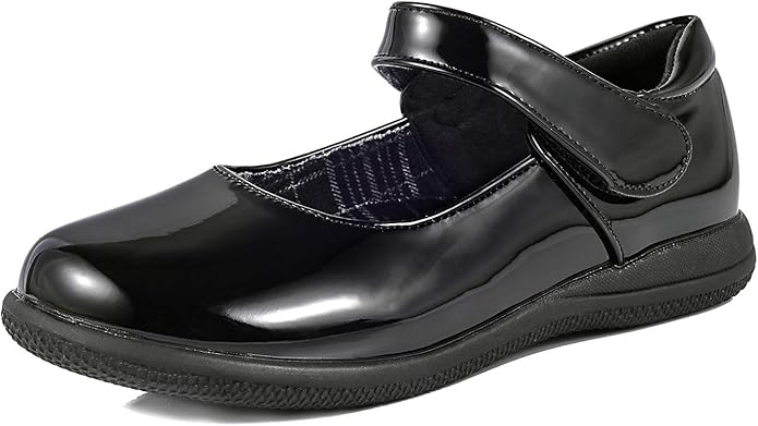 girls black school boots