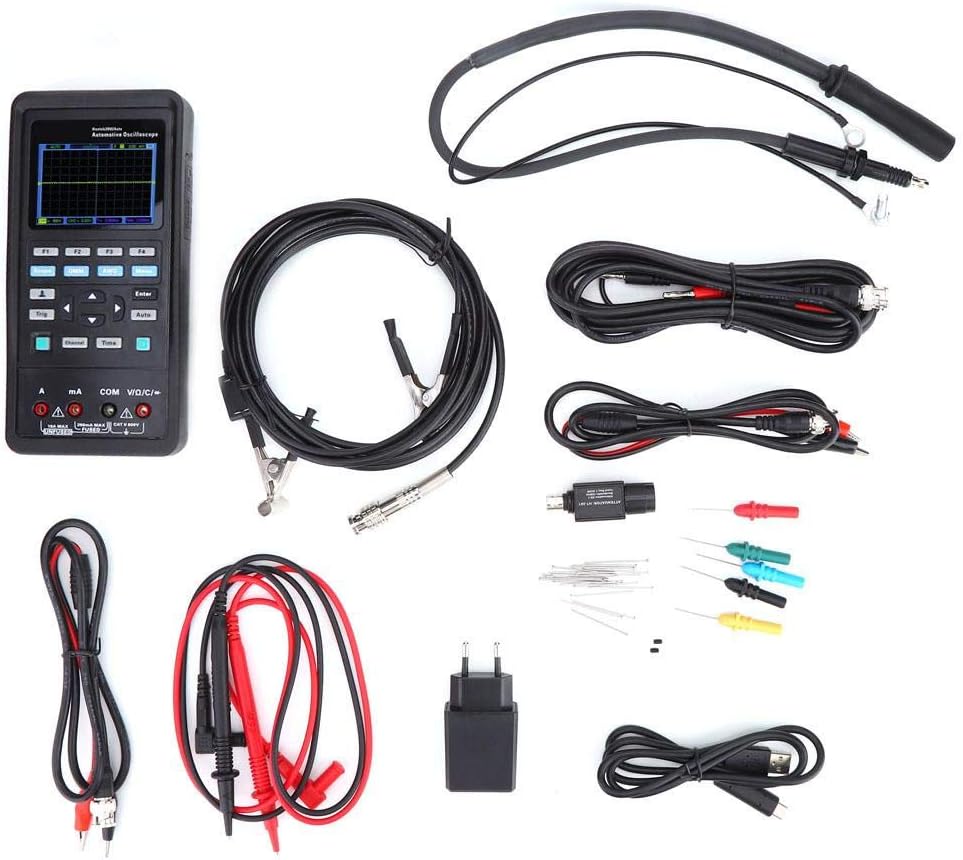 Marhynchus 2D82AUTO A 4 In 1 Multi-function Car Diagnostic Oscilloscope Signal Simulator Multi-function Multimeter Universal Tester(US plug)