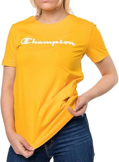 yellow champion shirt women's