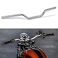 DREAMIZER 1 inch Motorcycle Handlebars, Universal 25mm Handlebars Motorcycle Bars for Bobber Cafe Race Dirt Bike and More