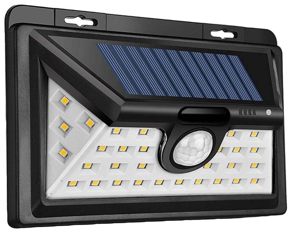 PRO ELEC PEL01343 IP65 Outdoor Solar 34 LED Security Light with PIR Sensor