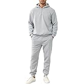 LINMYZAI Men's Tracksuits Long Sleeve Casual Sweatsuits Quarter Zip Hoodie With Track Pants 2 Piece Outfits