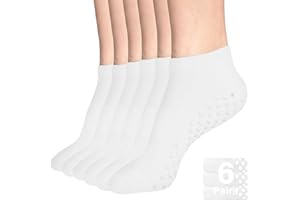 DIBAOLONG Womens & Mens Low Cut Socks, 6-Pair Ankle No Show Athletic Short Cotton Socks