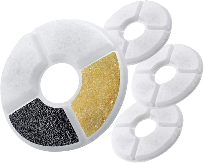 Ecoastal Cat Water Fountain Filters for Flower Fountains, Pet Water
