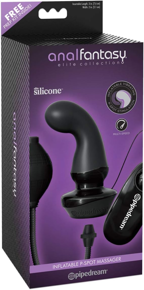 Anal Fantasy Inflatable P-Spot Massager, Multicolour - Image 4