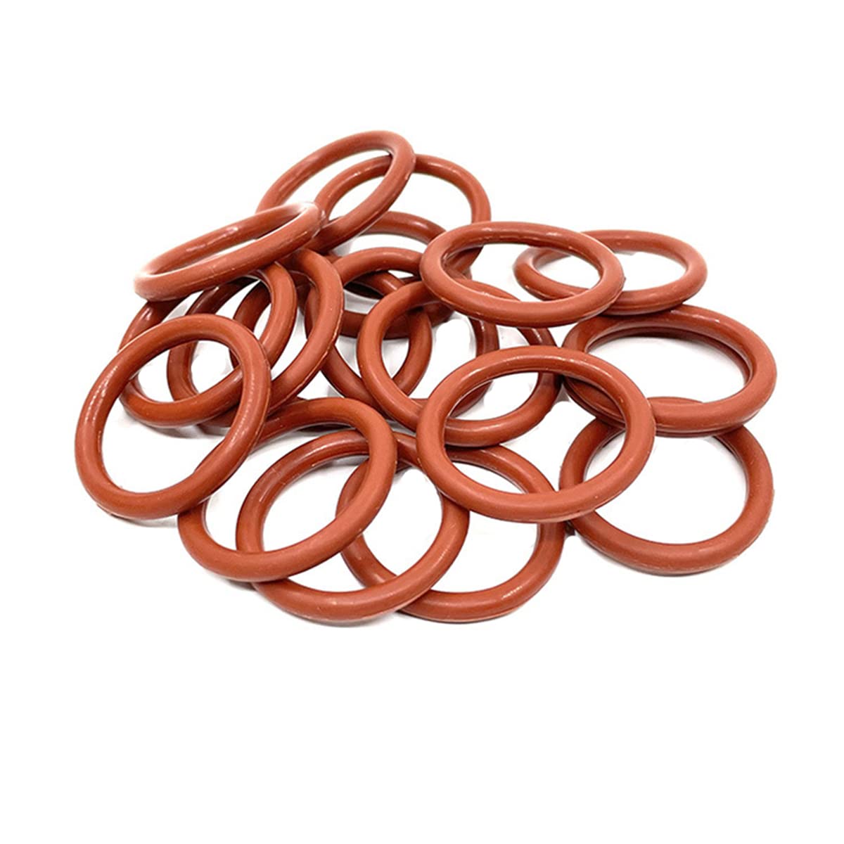 Boxonly 30 PCS O-Rings Silicone Round Seal Grommets 13.1mm OD 9.5mm ID 1.8mm Width O Rings Washer Sealing Ring Gasket Red