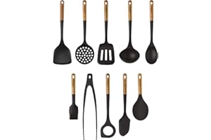 STAUB 40503-120 Matte Black 10 Piece Utensil Set