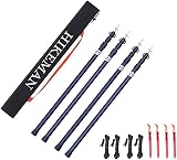 HIKEMAN Tent Poles Camping Poles for Tarp Awning Canopy 90-230 cm 4pcs Aluminum
