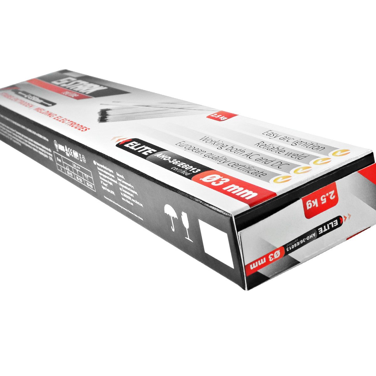 STARK Electrodos de Soldadura - Rutilo Acero Profesional 3 x 350 mm - ca. 88 Pzas 2,5Kg