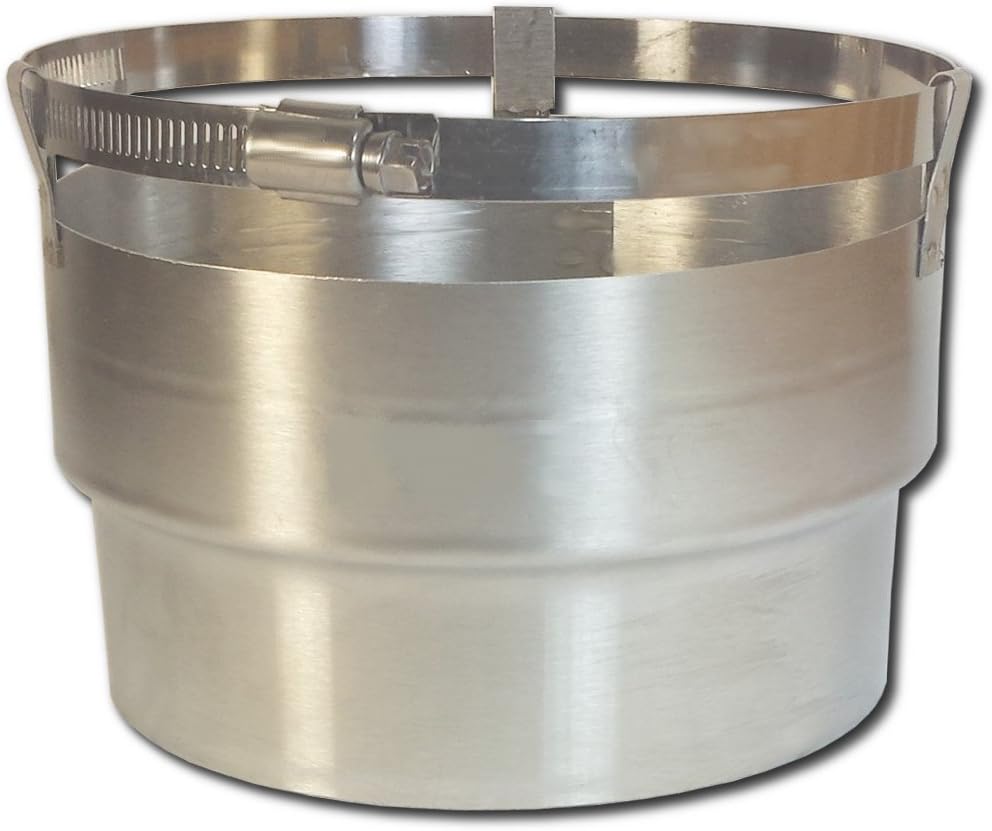 Rockford Chimney Supply Stainless Steel Chimney Appliance Adapter Connector RockFlex, Round 7