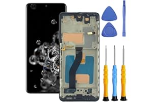 ZTOOYO for Samsung Galaxy S20 Ultra 5G Screen Replacement for Samsung S20 Ultra Screen Replacement With Frame For Samsung S20