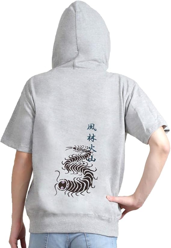 Amazon 様様三昧 刺繍パーカー 戦国武将 武田信玄 旗指物の百足と風林火山 半袖 メンズ レディス 受注生産品 トレーナー パーカー 通販