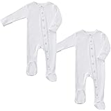 footed onesies with mitten cuffs