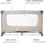 hauck Dream N Play Travel Cot, Lightweight Folding Playpen, Beige view 3