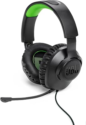 Quantum 100X Auriculares para gaming con diadema, con micrófono de brazo desmontable, apropiados para Playstation y compatibles con otras consolas, en negro y verde