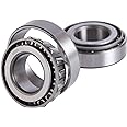 XMHF 2 Pack 30205 Wheel Bearings 25x52x16.25mm, Rotary Quiet High Speed Tapered Roller Bearings