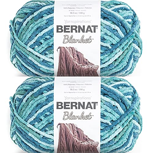 Bernat Yarn Blanket, Tidepool, 2x300g