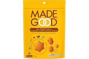 Made Good - Cheddar Star Puffed Crackers (6 Count), 121g