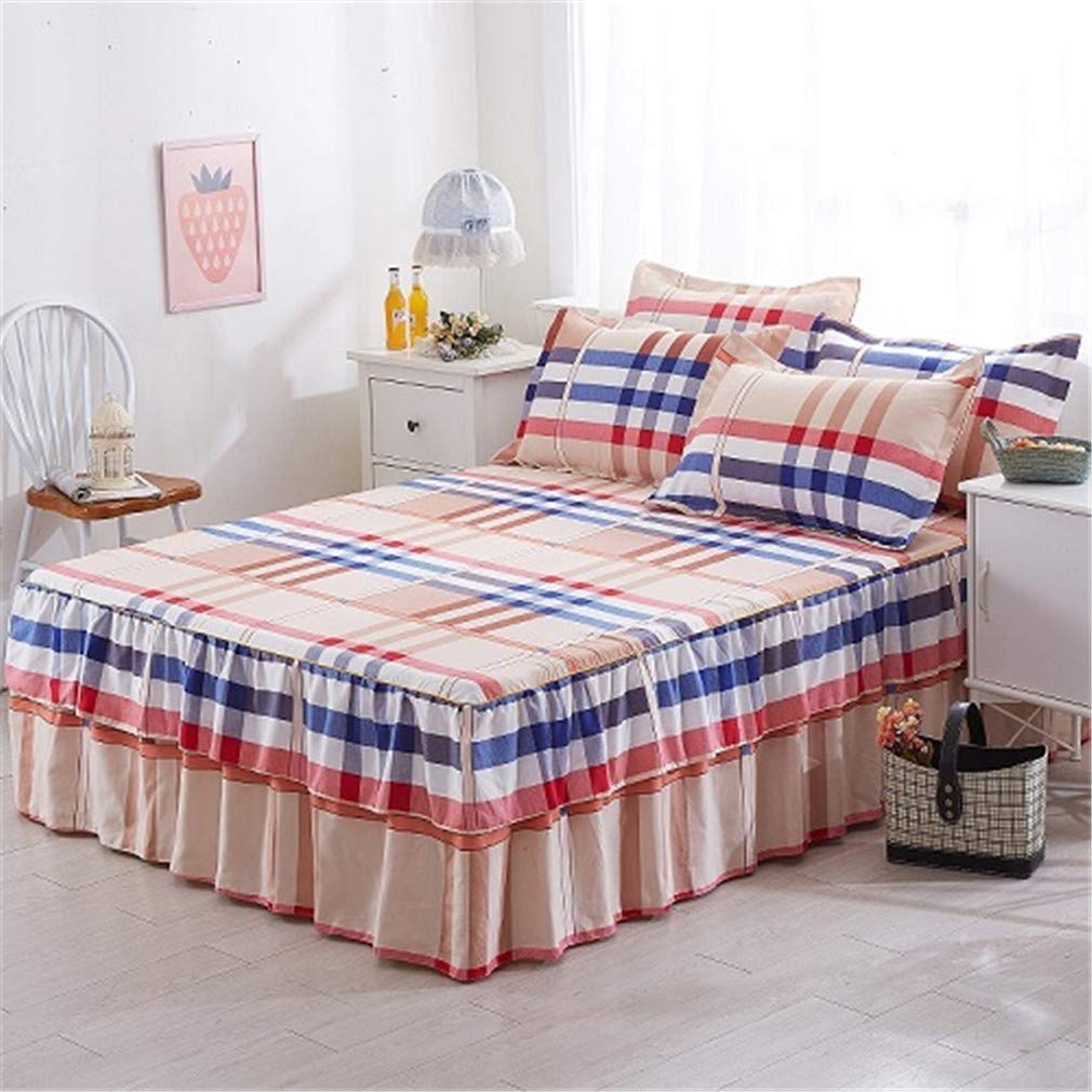Amazon Com Rufflers Korean Bed Skirt Mattress Cover Bed Set