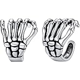 SILVERCUTE 925 Sterling Silver Earrings for Women,Silver Cat/Dinosaur/Devil Horn/Leaf/Snake/Skeleton Various Stud Earrings or Ear Cuffs