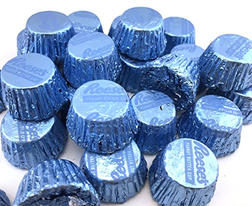 Reese's Light Blue Miniatures Peanut Butter Cups Milk Chocolate (Pack of 2 Pounds)