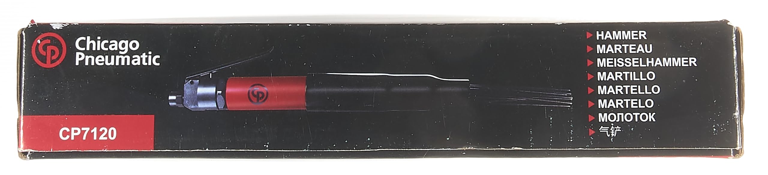 Chicago Pneumatic CP7120 Air Powered Adjustable Needle Scaler and Chisel, 4,600 BPM, Red