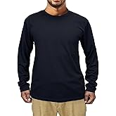 Butygity Long Sleeve T Shirts for Men UV Protection Quick Dry Breathable Tshirts Athletic Casual Work Tees Gifts, 1 or 5 Pack
