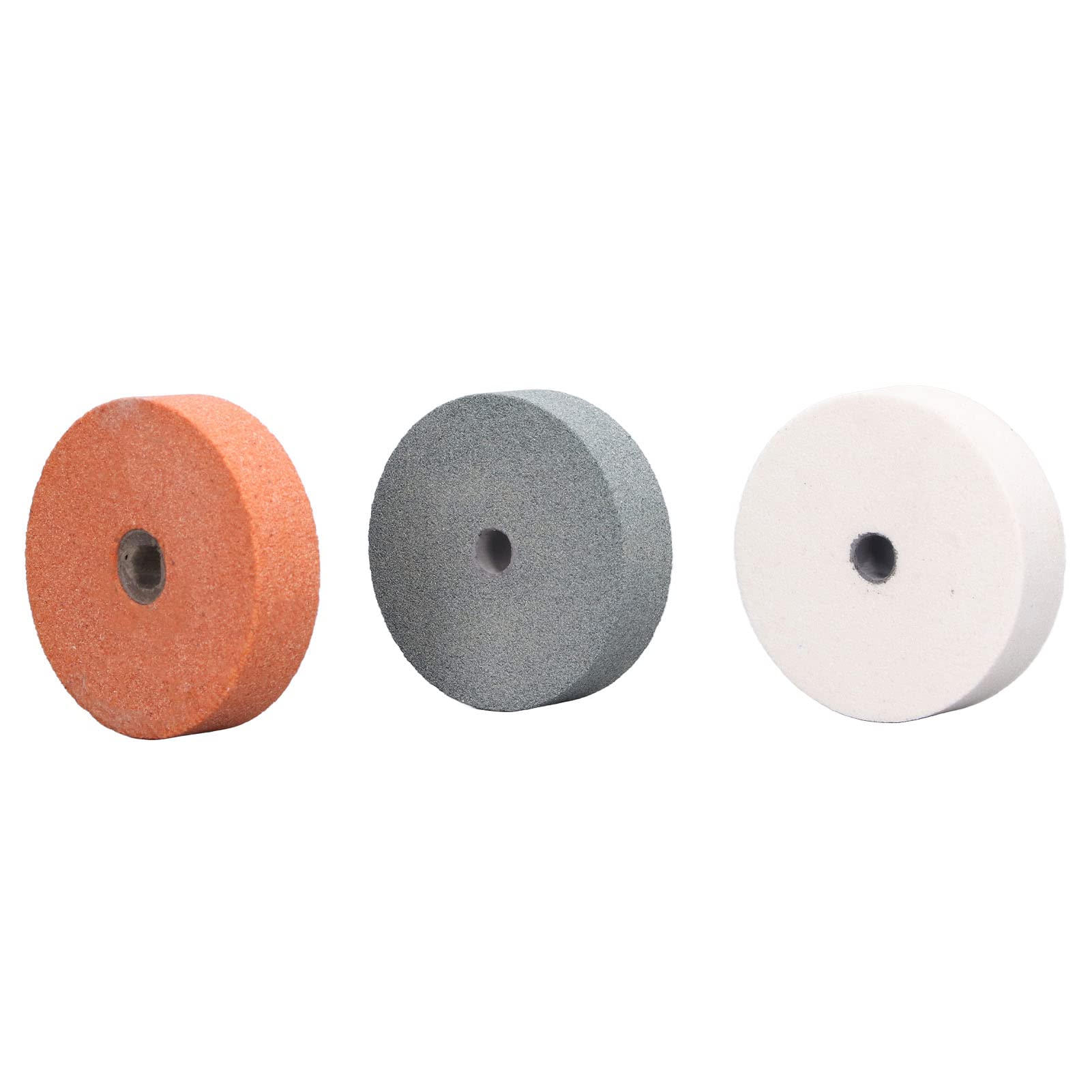 Grinding Wheel, 3pcs 20mm Thickness 10mm ID Polishing Wheels Durable for Woodworking