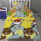 Pokémon Catch UK Single/US Twin Rotary Duvet Cover and Pillowcase Set