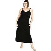 Avenue Women's Plus Size Lace Trim Sleep Maxi Dress
