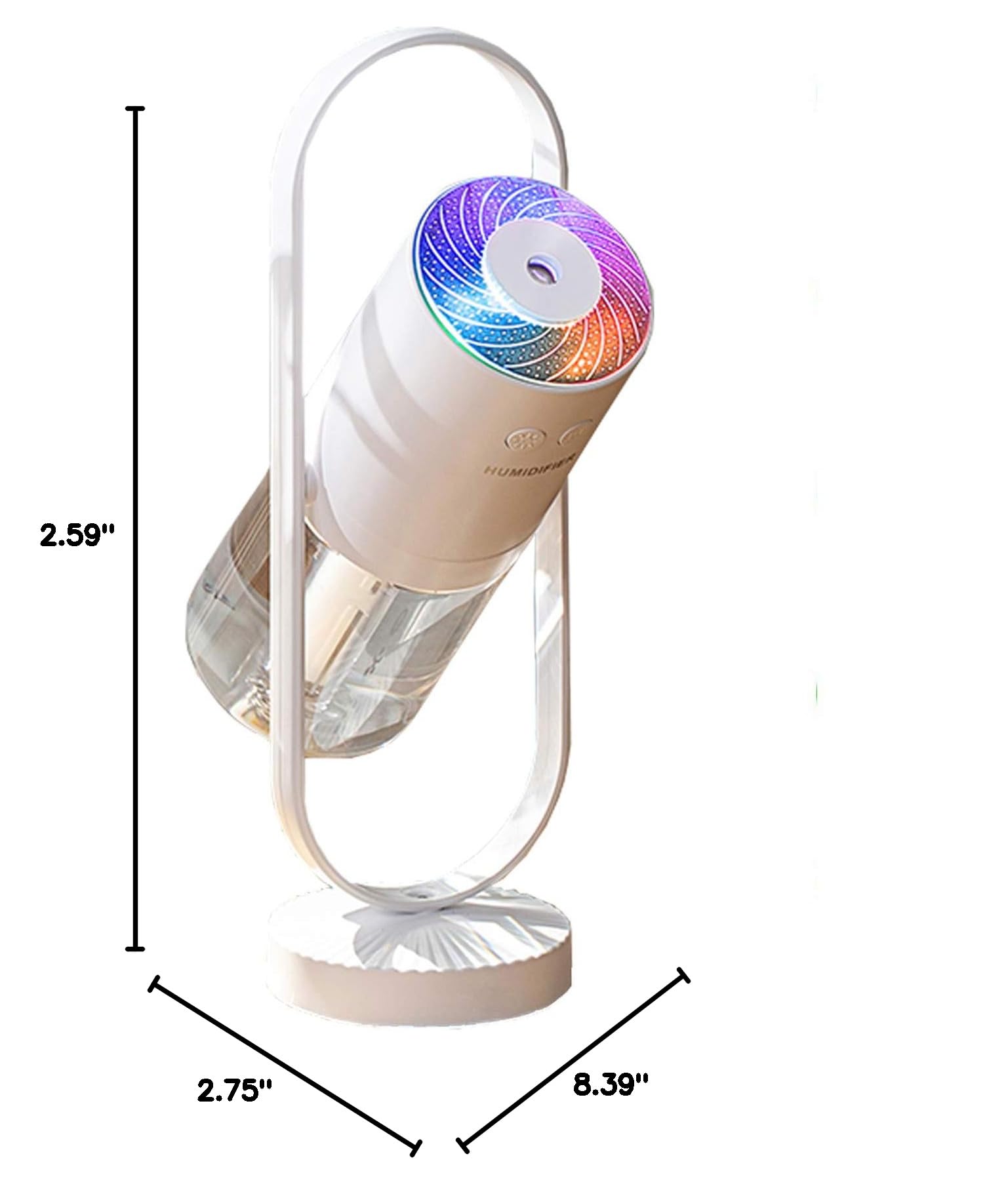 fuliying Cool mist humidifier-Portable mini humidifier with led lights,usb portable air humidifier ultra-quiet, Suitable for Babies, Kids, Indoor, Bedroom, Office, Car, Travel