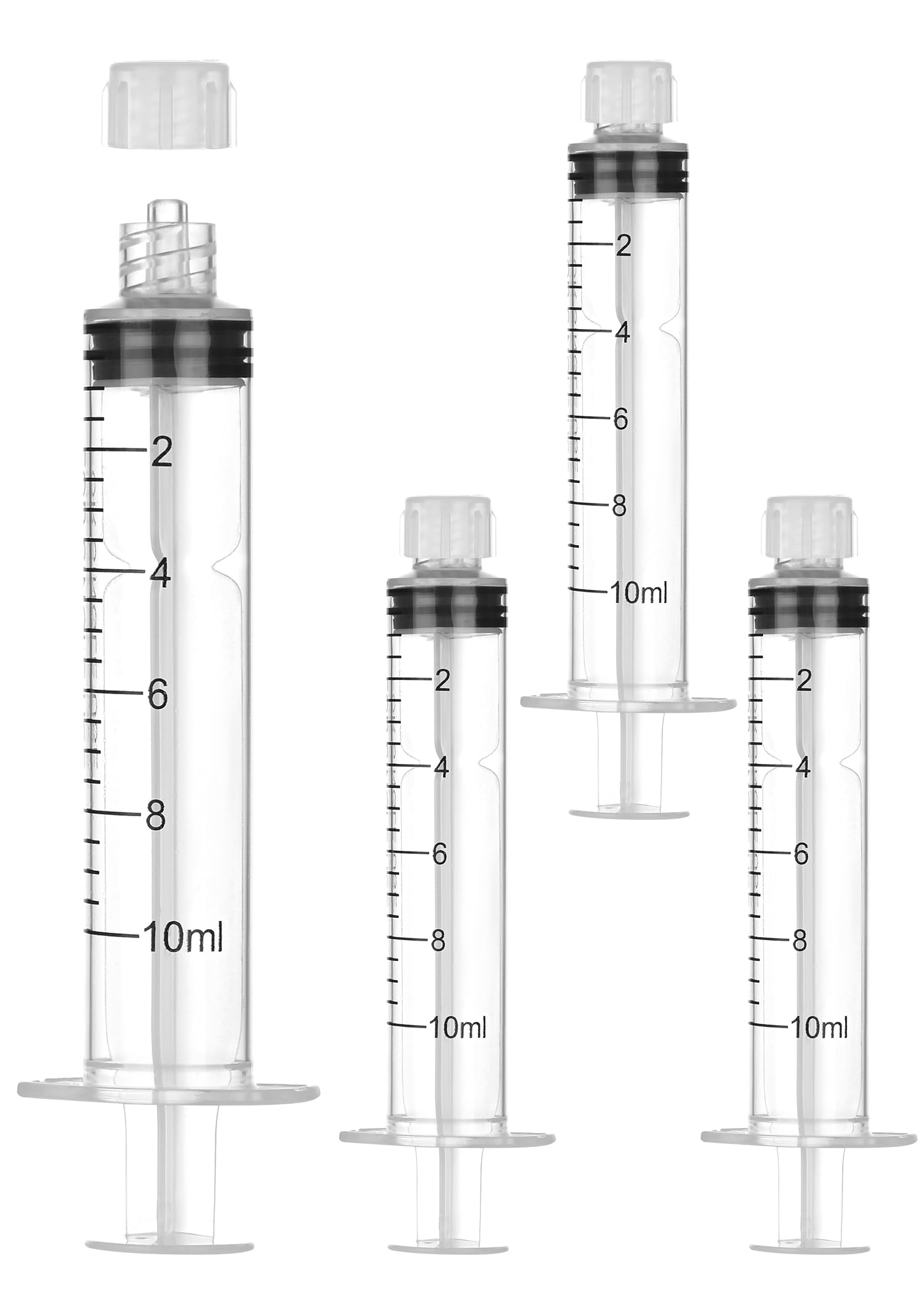 Photo 1 of 10mL Sterile Luer Lock Syringe Without Needle,Individually Wrapped, Leak-Proof Safety Lock Design for Lab Use and Home Care(10 Pack)
