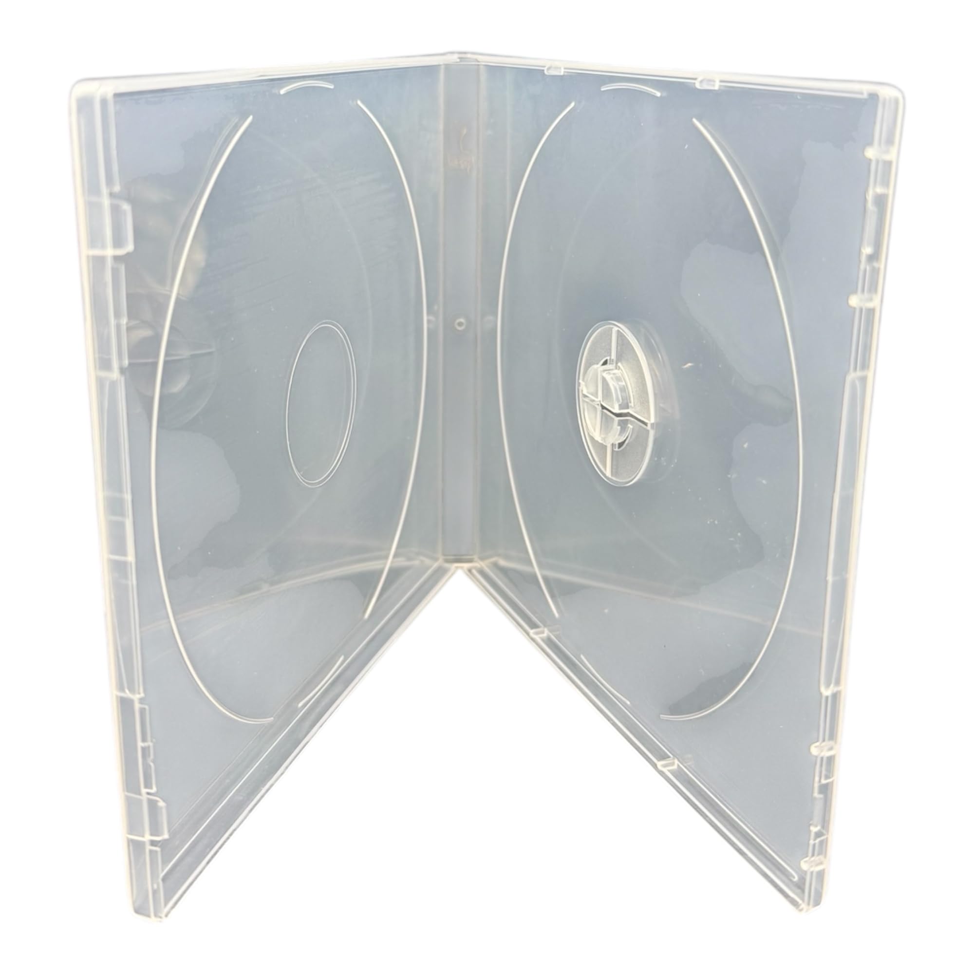 10 x Clear Single Shatterproof CD Jewel Cases – 10.4mm Spine, Shatterproof Polypropylene, Outer Sleeve for Artwork – Holds 1 CD/DVD/Blu-ray Disc – Ideal for Mailing & Storage