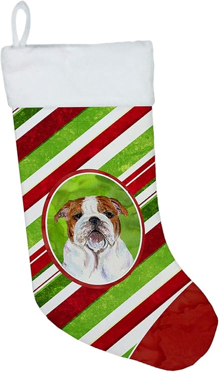 Amazon Caroline Treasures Ss4553 Csブルドッグ英語冬スノーフレーククリスマスストッキング 11 X 18インチ マルチカラー インテリア オンライン通販