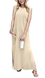 GRECERELLE Women Summer Plus Size Round Neck Casual