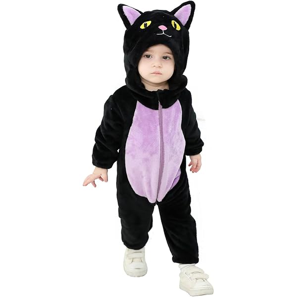 Costume da gattina con tutù nero e rosa per bambina - Vegaoo