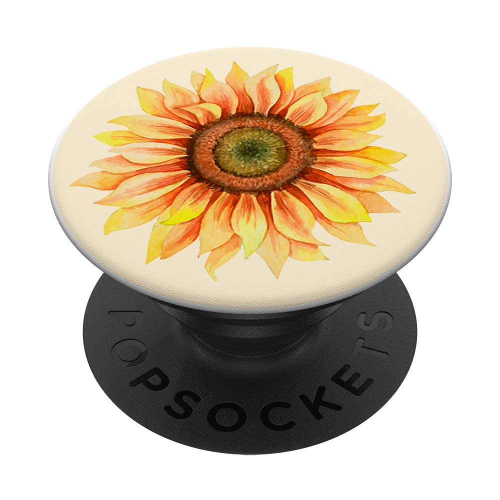 Beautiful Yellow Flowers Aesthetics Floral Gift Sunflower PopSockets PopGrip: Swappable Grip for Phones & Tablets