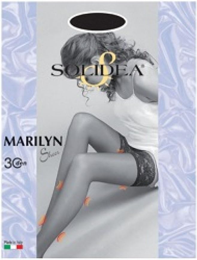 Solidea Marilyn 30 Sheer Hold Ups Support Stockings Factor 8-11