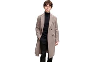 Boys Girls Lapel Long Peacoat Kids Trench Coat Formal Casual Jacket Trendy Long Sleeve Coats Classic Winter Overcoat