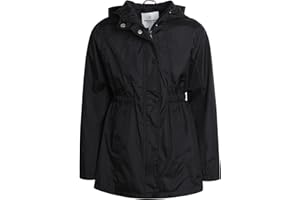 URBAN REPUBLIC Girls Rain Jacket - Lightweight Raincoat for Girls Slicker Shell Windbreaker Hooded Kids Raincoat (Size 7-16)