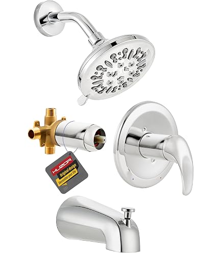 Gerber Badewannen- & Dusch-Set – Drei-Griff-Armatur In Chrom, 20,3 Cm Mitte